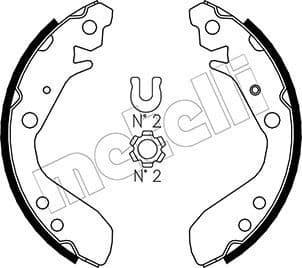 Brake shoes 53-0158