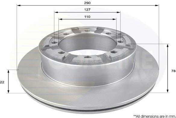 Brake Disc COATED ADC0287V