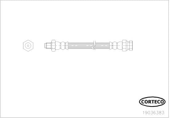 Brake Hose 19036383