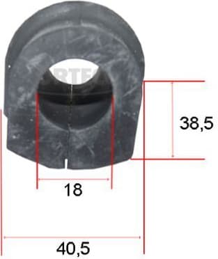 Mounting, stabiliser bar 49367525