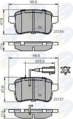Brake Pad Set, disc brake CBP12103