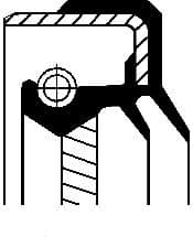 Seal differential-shaft 010 33796B - image 5