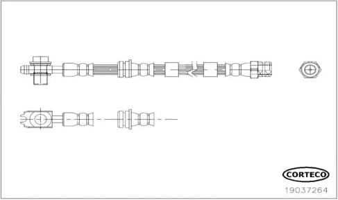Brake Hose 19037264