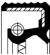 Shaft Seal, automatic transmission 01034076B