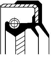 Shaft Seal, transfer case 01034861B