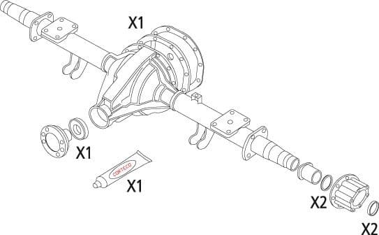 Gasket Set, differential 19536136