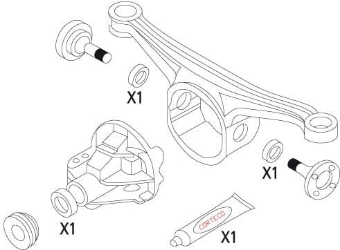 Gasket Set, differential 19535861 - image 2