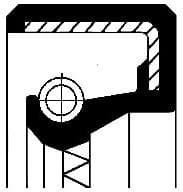 Shaft Seal, crankshaft 01030318B