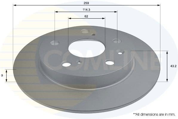Brake Disc COATED ADC0940