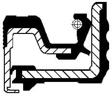 Shaft Seal, wheel hub 12040000B