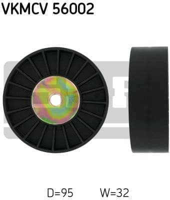 Deflection/Guide Pulley, V-ribbed belt VKMCV56002