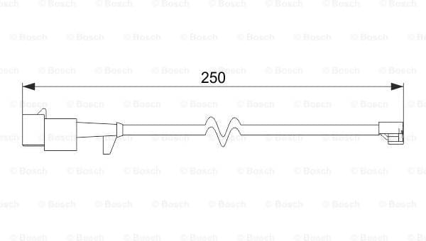 Warning Contact, brake pad wear 1987474574