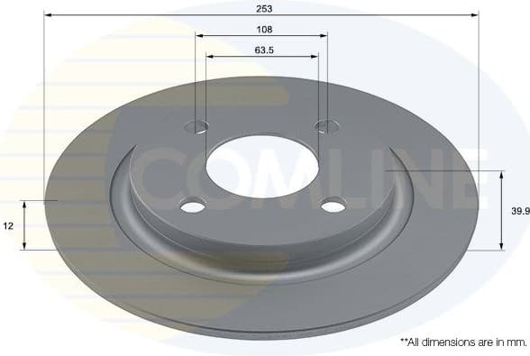 Brake Disc COATED ADC2881