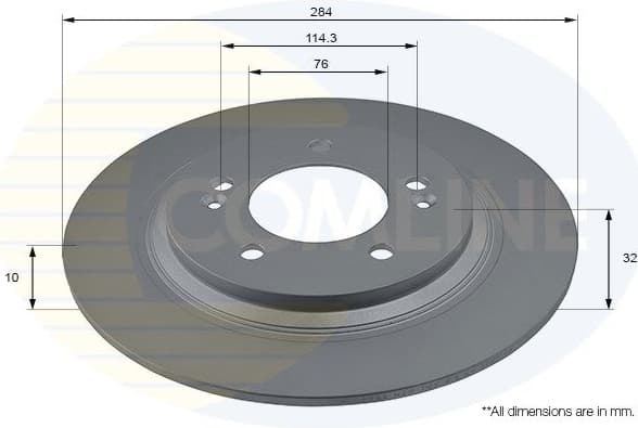 Brake Disc COATED ADC2846