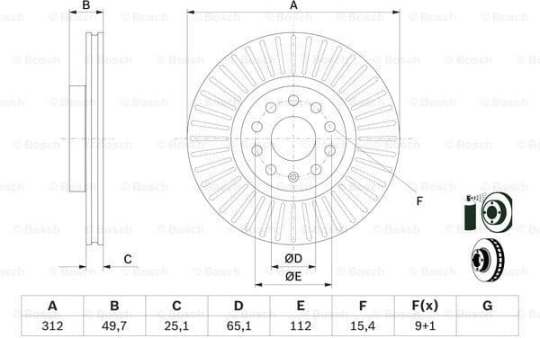 Brake Disc 0986479932 - image 5