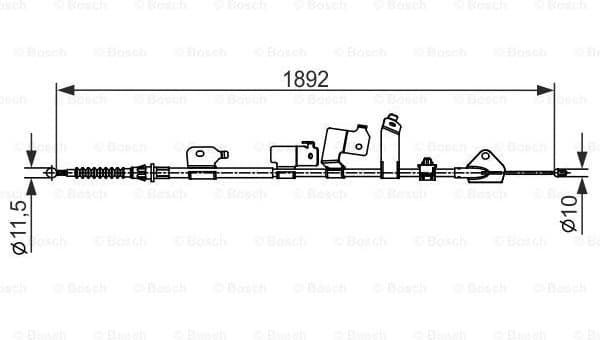 Cable Pull, parking brake 1987482439