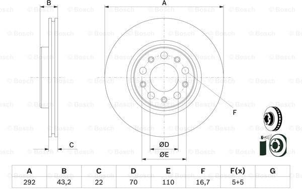 Brake Disc 0986479D99