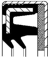 Shaft Seal, wheel hub 12019601B