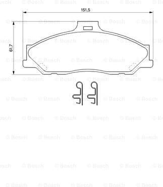 Brake Pad Set, disc brake 0986424720 - image 7