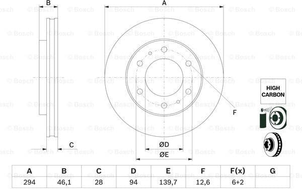 Brake Disc 0986479F45