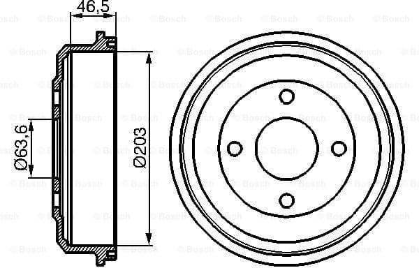 Brake Drum 0986477054