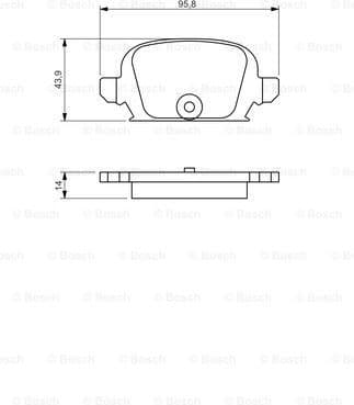 Brake Pad Set, disc brake 0986494340