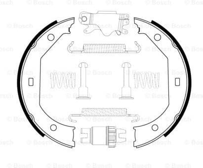 Brake Shoe Set, parking brake 0204113806 - image 5