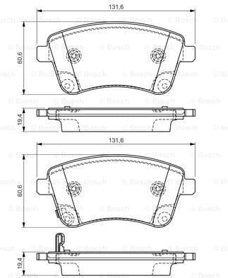 Brake Pad Set, disc brake 0986494552 - image 6