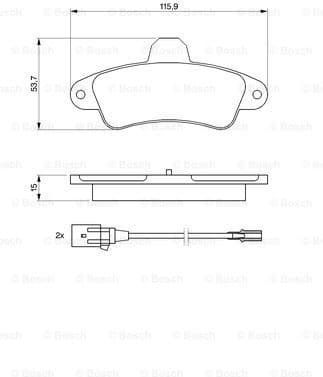 Brake Pad Set, disc brake 0986460991