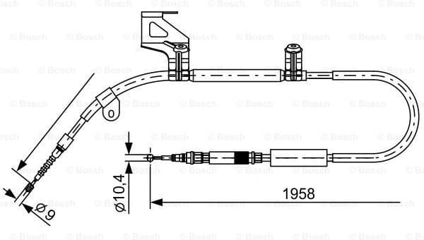 Cable Pull, parking brake 1987477603