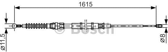 Cable Pull, parking brake 1987482328