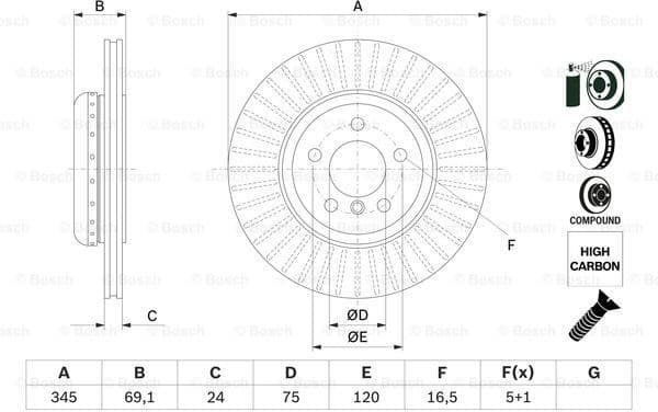 Brake Disc 0986479E08 - image 7