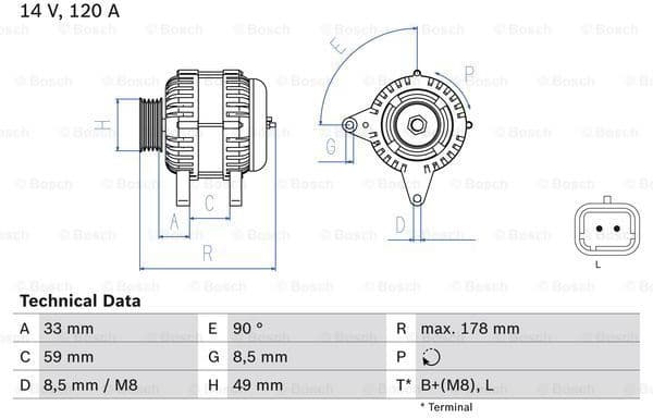 Alternator 0986045241