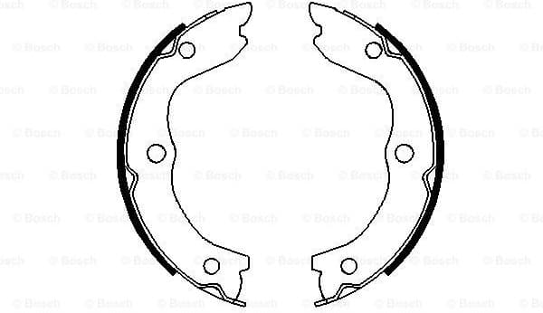 Brake Shoe Set, parking brake 0986487698 - image 5