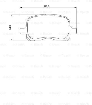 Brake Pad Set, disc brake 0986424692