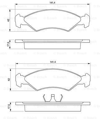 Brake Pad Set, disc brake 0986468570