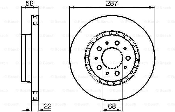 Brake Disc 0986478388