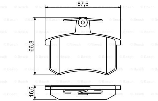 Brake Pad Set, disc brake 0986494846 - image 7