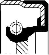 Shaft Seal, crankshaft 19036886B