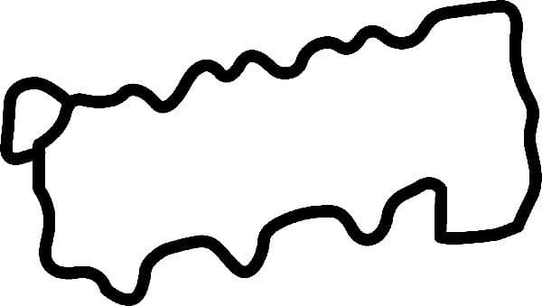 Gasket, cylinder head cover 440096P