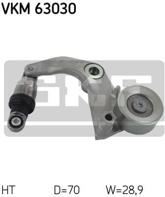 Belt Tensioner, V-ribbed belt VKM63030