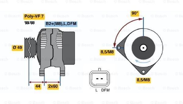 Alternator 0986047390