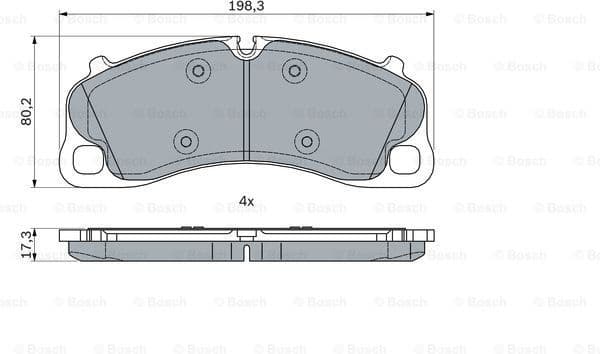 Brake Pad Set, disc brake 0986494788 - image 7