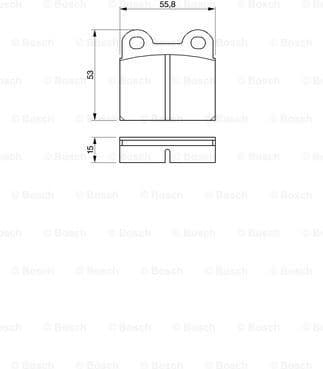 Brake Pad Set, disc brake 0986460101