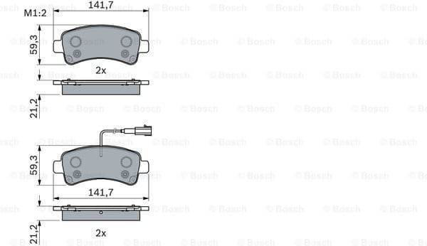 Brake Pad Set, disc brake 0986494765 - image 7