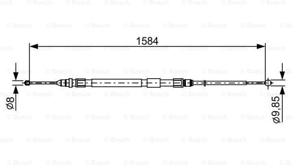 Cable, parking brake 1987482491