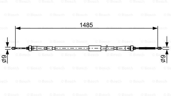 Cable Pull, parking brake 1987482637