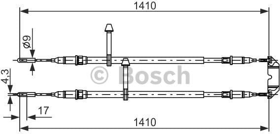 Cable Pull, parking brake 1987477245