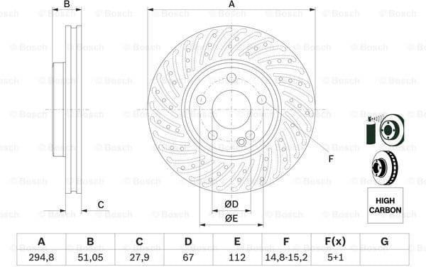 Brake Disc 0986479A02 - image 5
