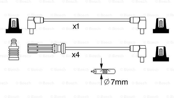 Ignition Cable Kit 0986357244 - image 5